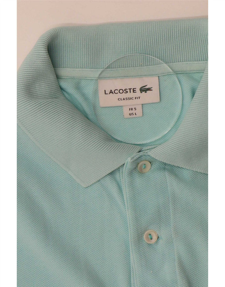 Polo da uomo Lacoste vestibilità classica taglia 5 grande blu