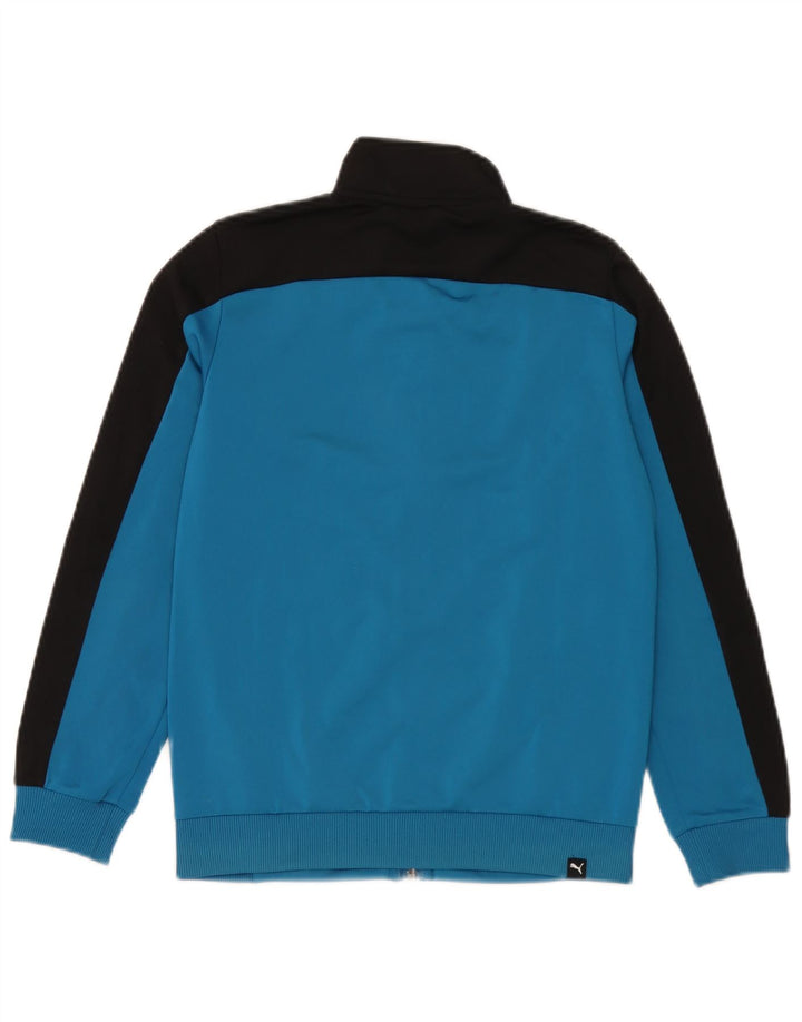 Giacca da tuta da ragazzo Puma, 11-12 anni, grande, in poliestere color block blu