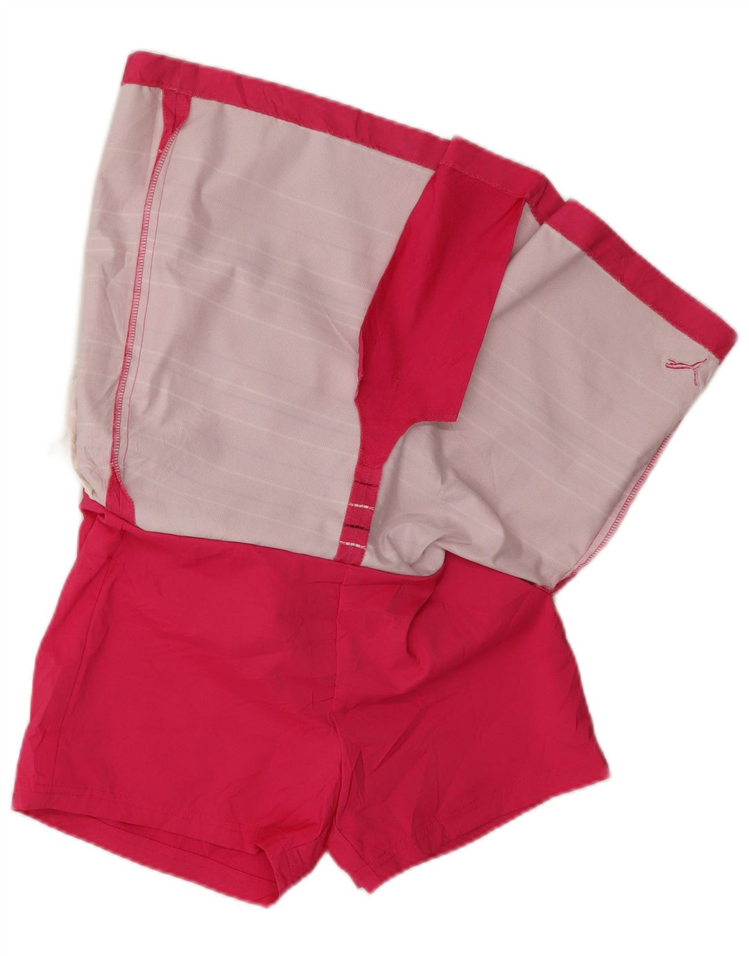 Puma Womens Skort UK 12 Medium Pink Striped Poliestere Sports