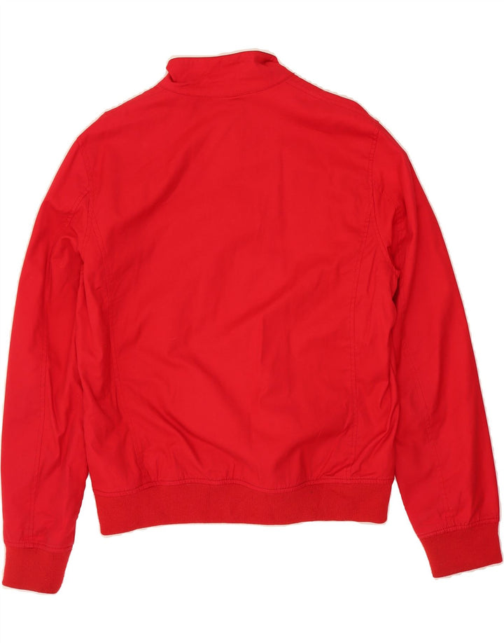 VINTAGE Mens Bomber Jacket UK 42 XL Red Cotton Modern Vintage Vintage and Second-Hand Vintage from Messina Hembry 