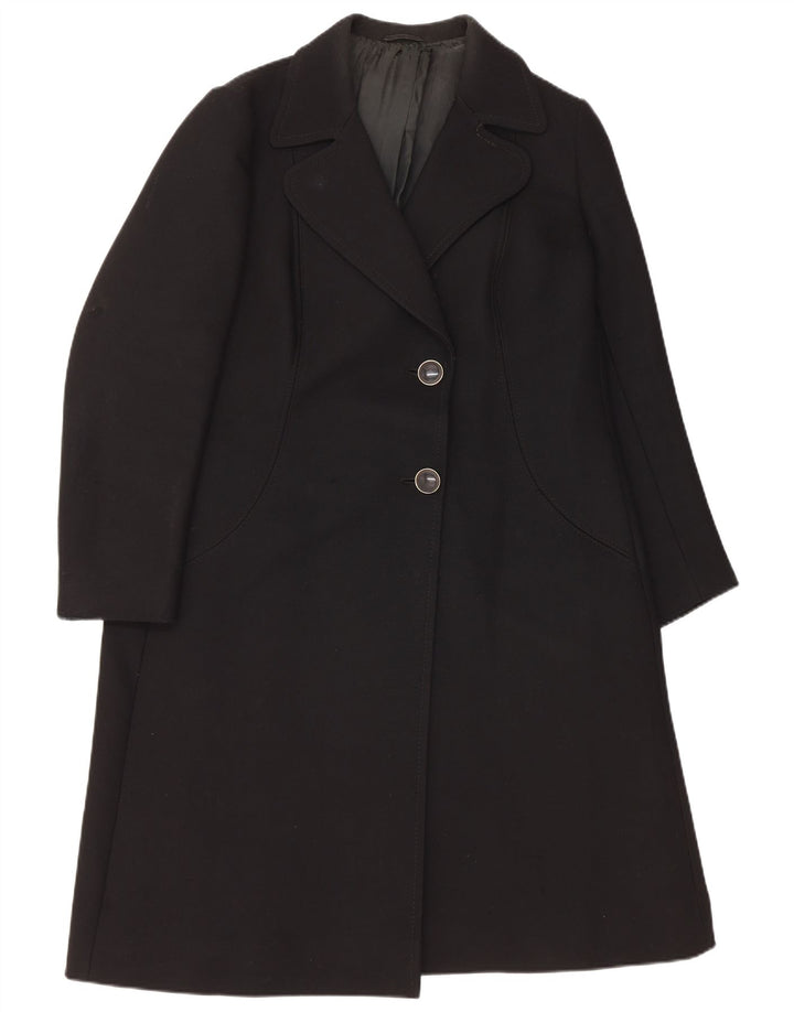 Soprabito da donna VINTAGE UK 14 medio nero