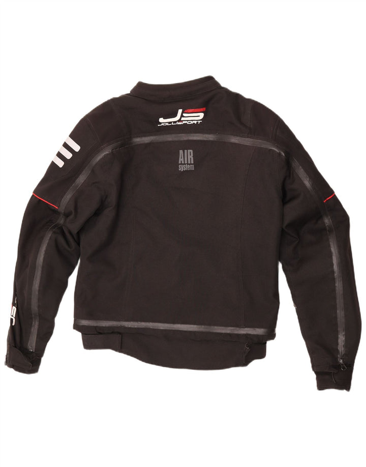Giacca da motociclista da donna Jollisport UK 16 grande poliestere nero