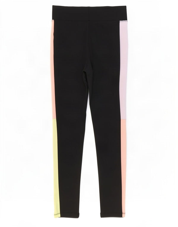 Leggings Puma per ragazze 10-11 anni Large in poliestere color block nero