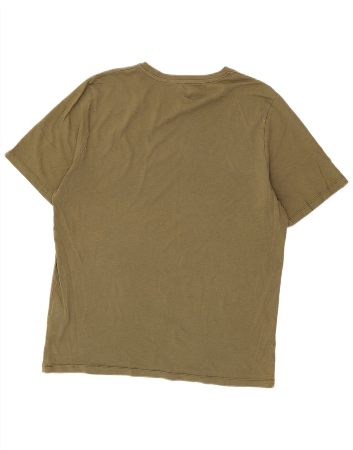 T-shirt da uomo Jack & Jones Top grande in cotone kaki