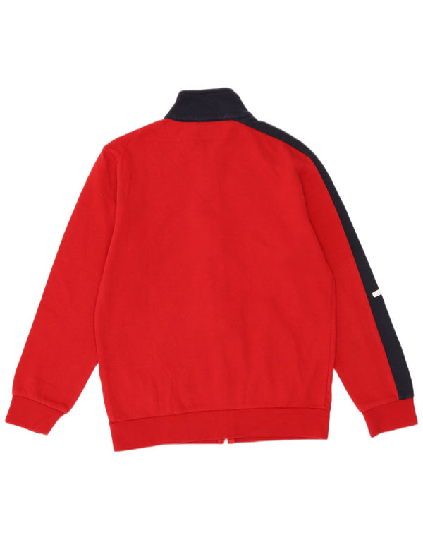 Champion Boys Tracksuit Top Jacket 11-12 Years Large Red Colourblock