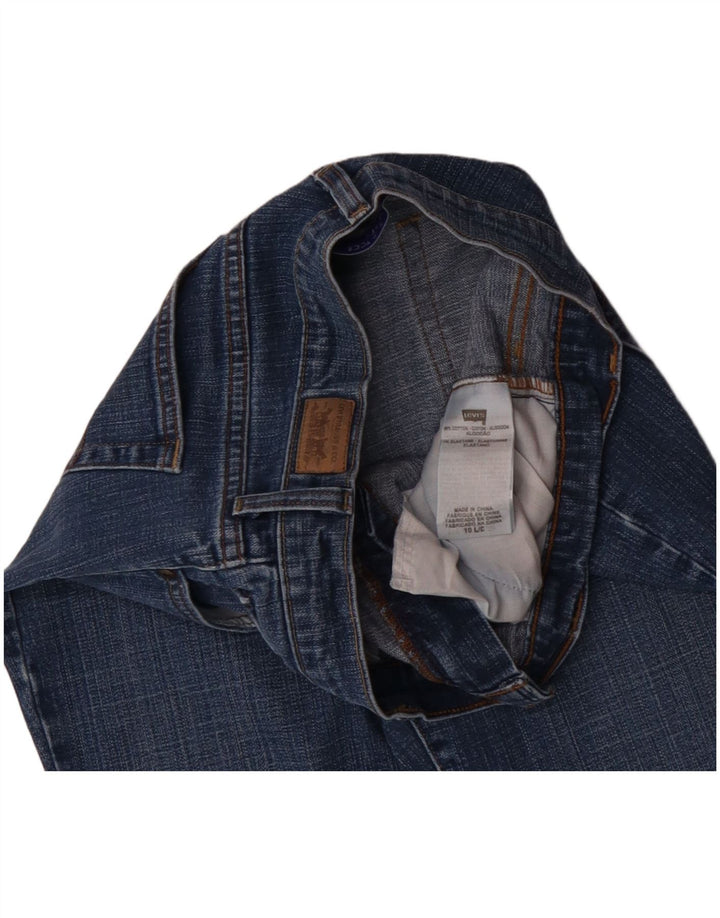 LEVI'S Jeans da donna 515 Bootcut US 10 Large W30 L32 Cotone blu