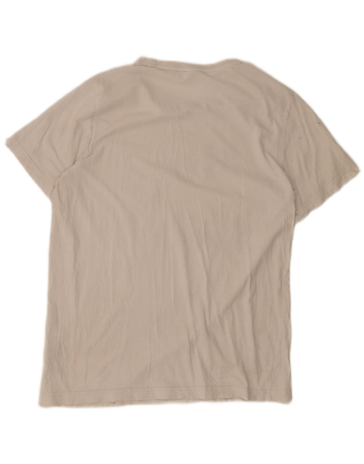 Puma T-shirt grafica da uomo grande in cotone bianco