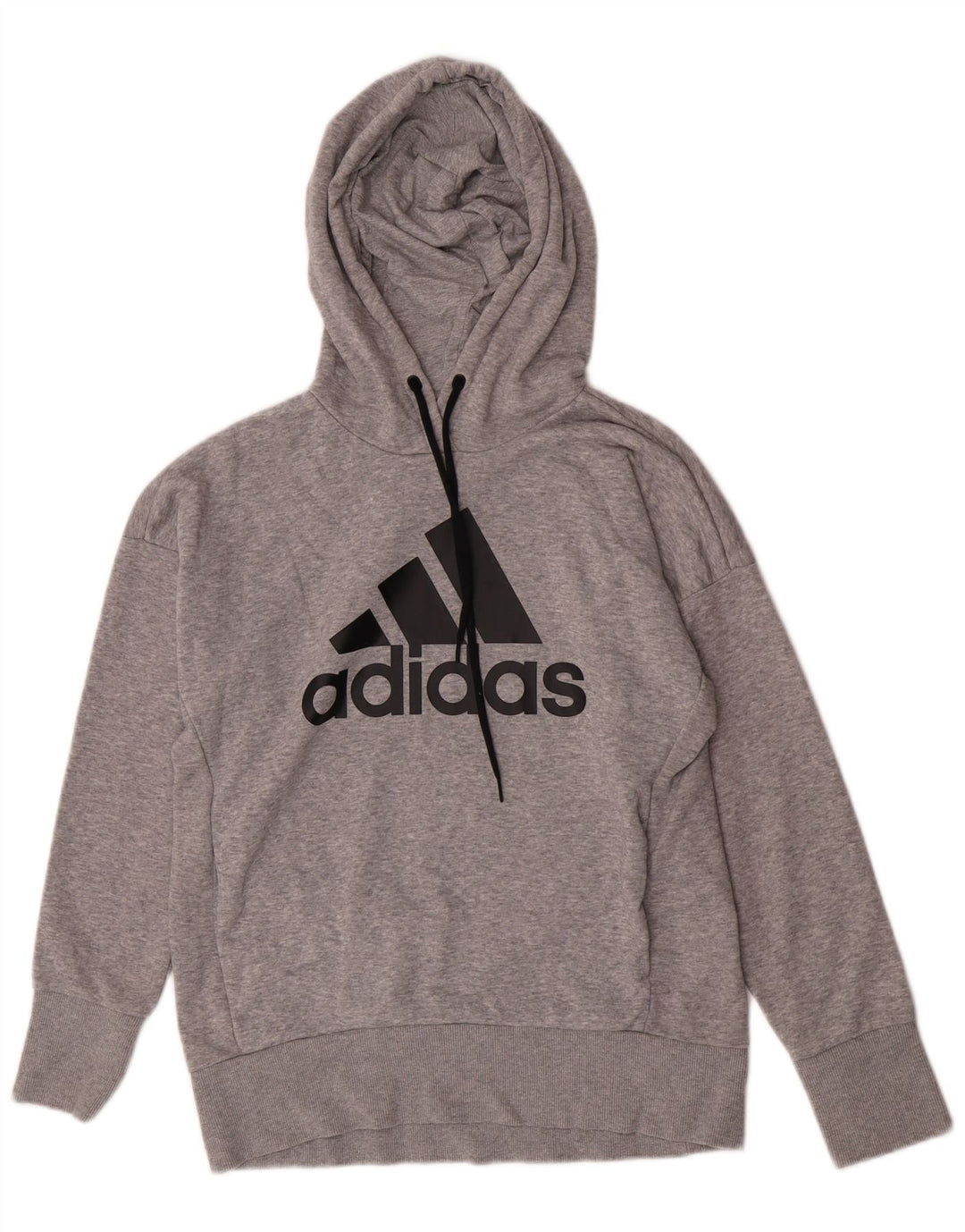Felpa grafica da donna Adidas Jumper UK 8/10 Small Grey Flecked