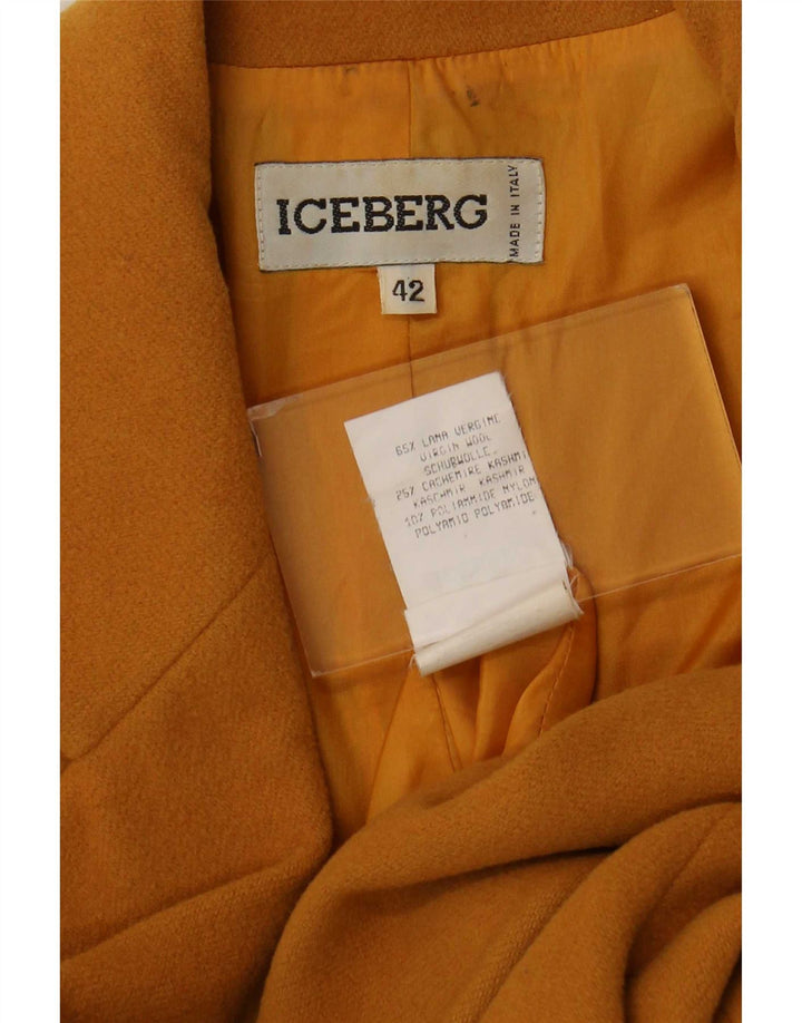 Giacca blazer da donna Iceberg IT 42 giallo medio stampa animalier