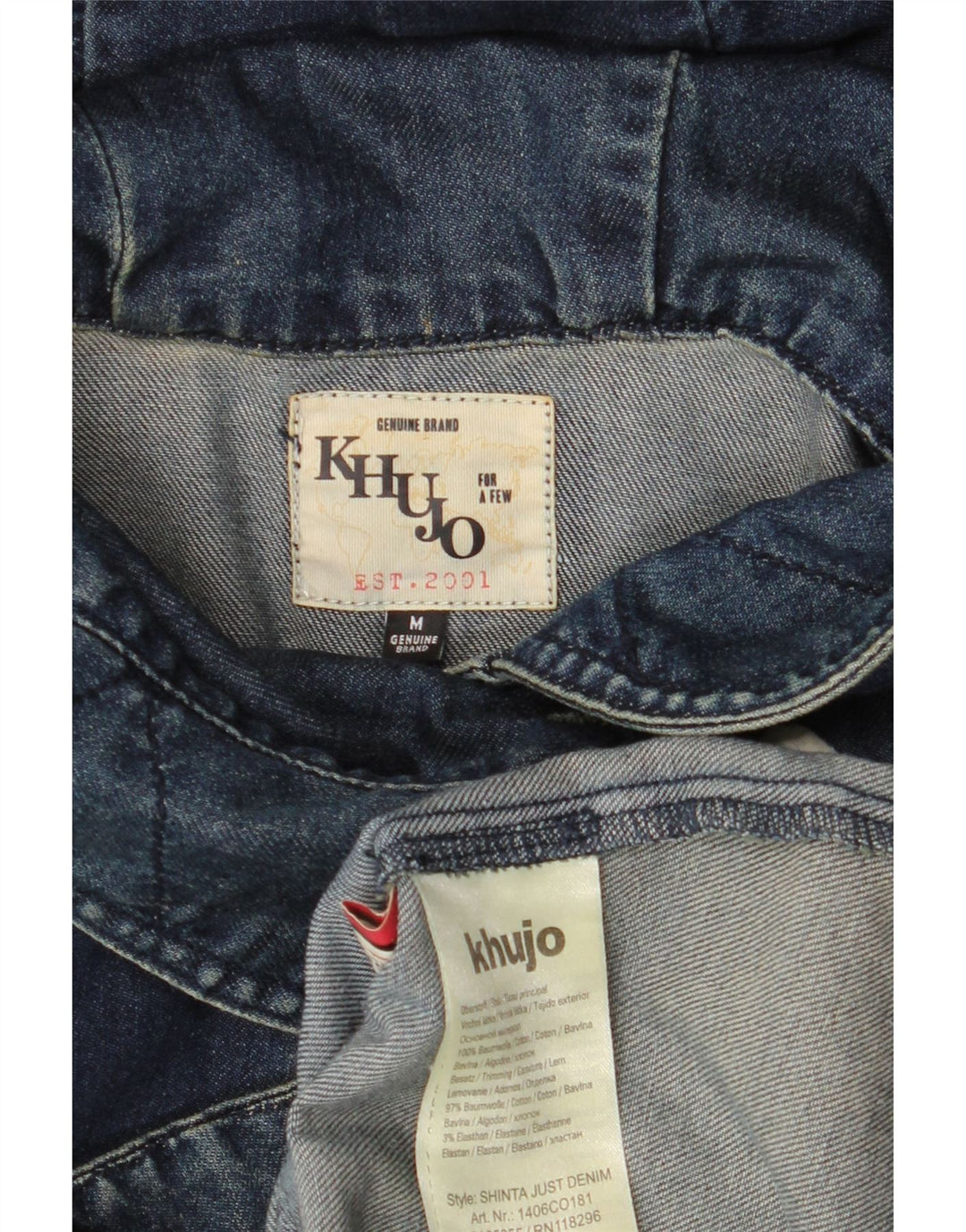 Montgomery con cappuccio da donna KHUJO UK 14 medio cotone blu navy