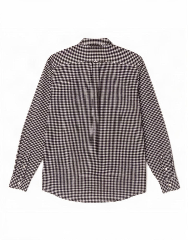 Camicia Timberland da uomo vestibilità regolare in cotone a quadretti nero medio