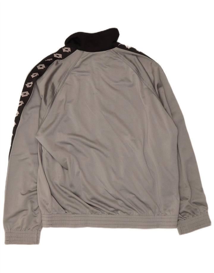 Giacca da ginnastica grafica da uomo Lotto Top giacca color grigio medio