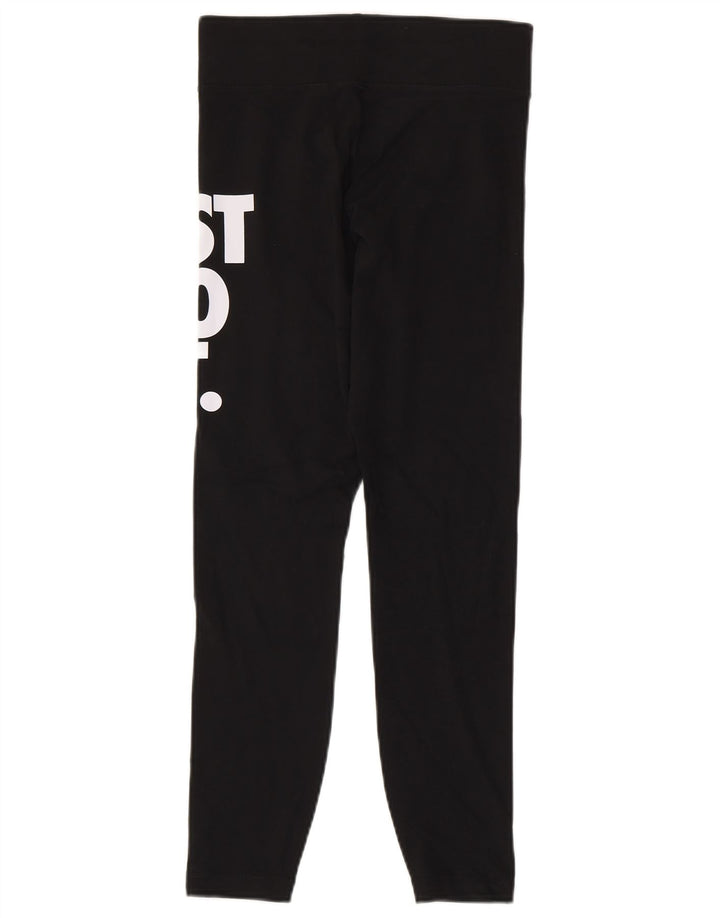 Leggings grafici da donna Nike UK 8 piccoli in cotone nero