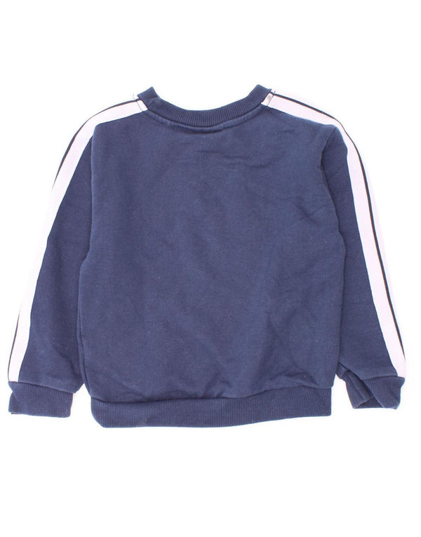 Maglione con cappuccio grafico per ragazzi Ellesse 2-3 anni in cotone color block blu navy