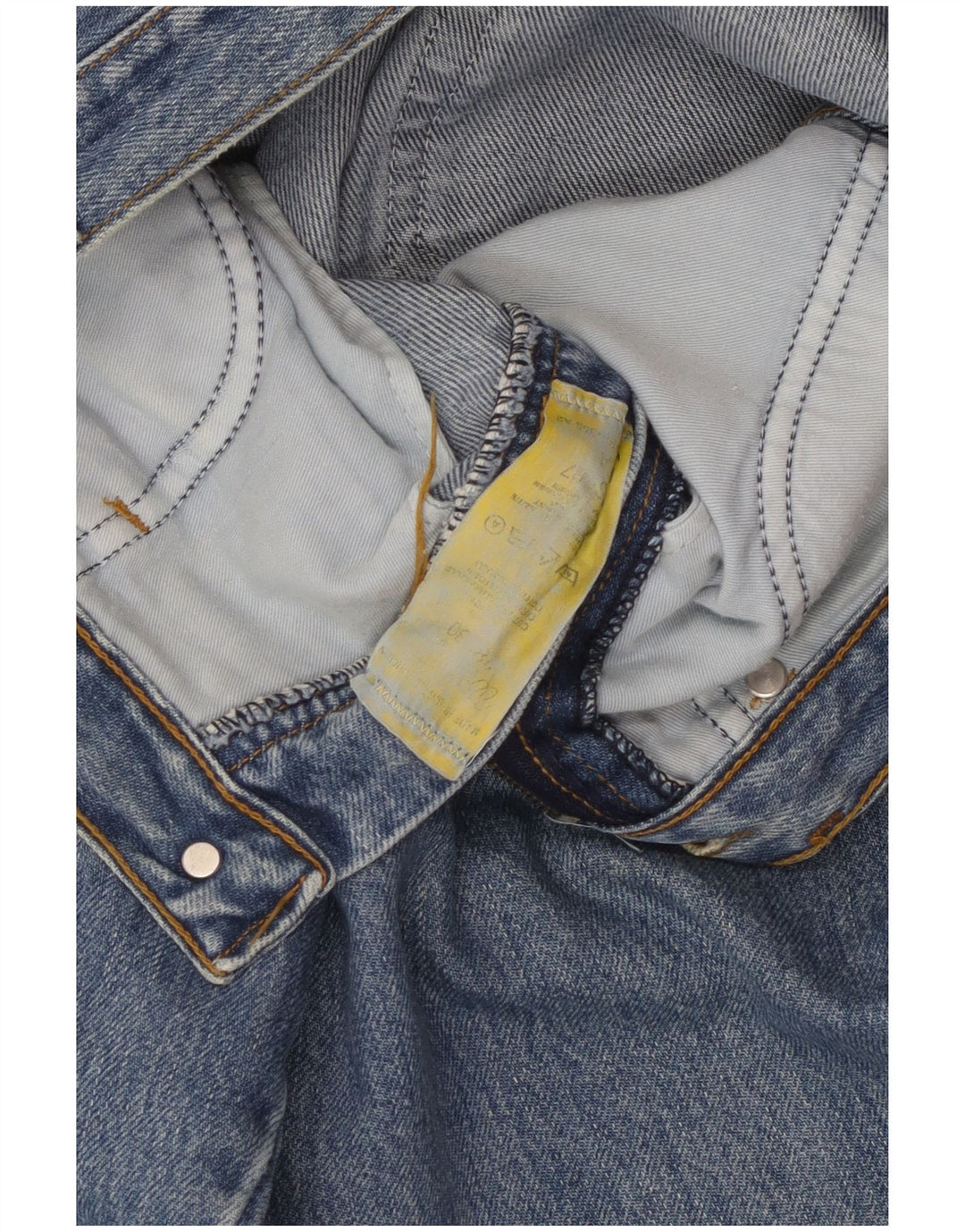 Jeans dritti da uomo WRANGLER W28 L30 cotone blu