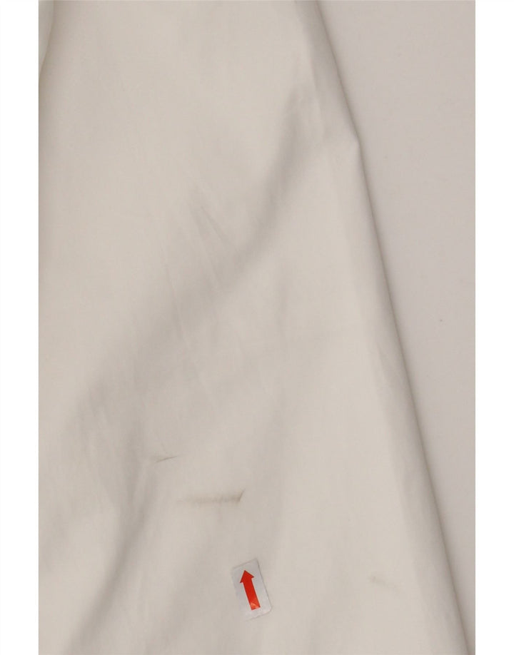 Giubbotto bomber con cappuccio da uomo Nike UK 36 piccolo poliestere color block bianco