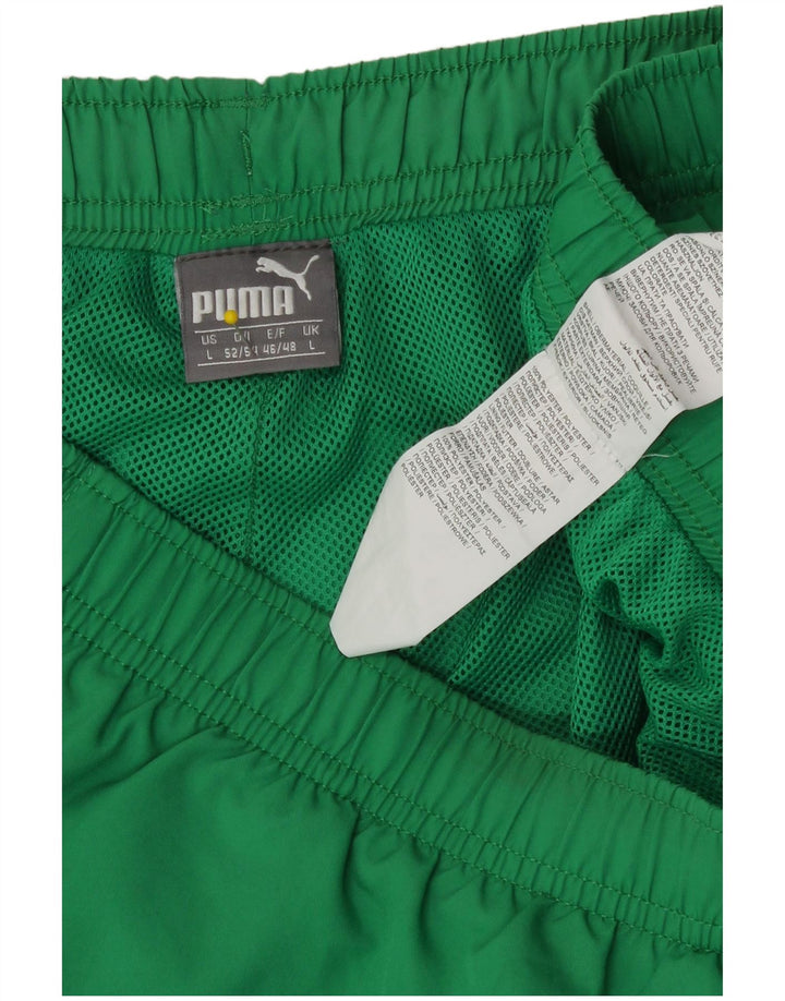 Pantaloncini sportivi da uomo Puma Large Green Poliestere Sport