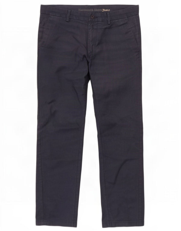 Pantaloni chino dritti da uomo Harmont & Blaine IT 46 Small W32 L29 Blu Navy