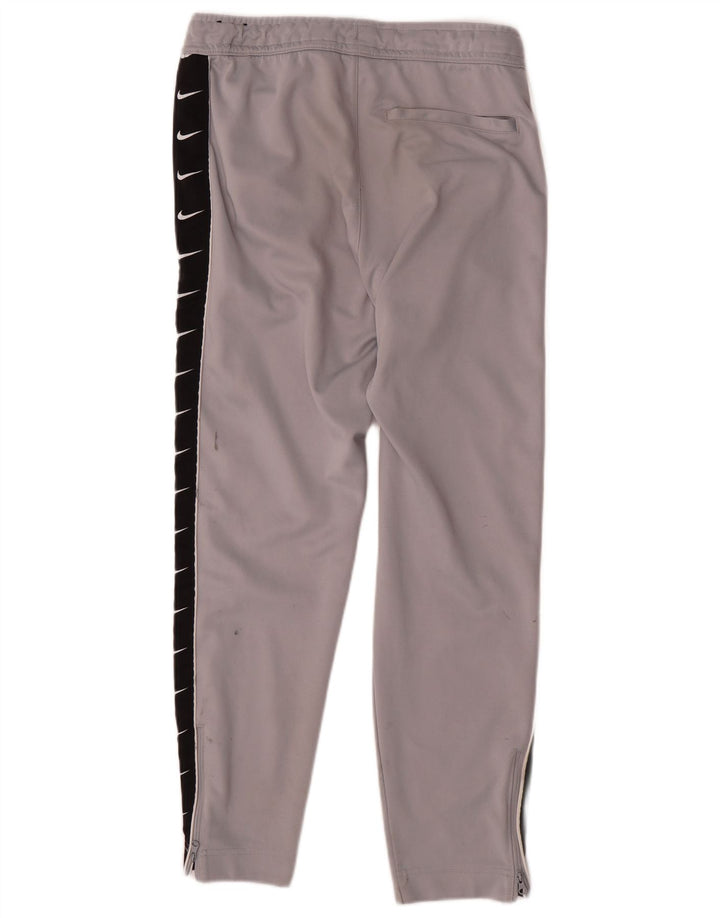 Pantaloni da tuta con grafica NIKE da uomo Small in poliestere color block grigio