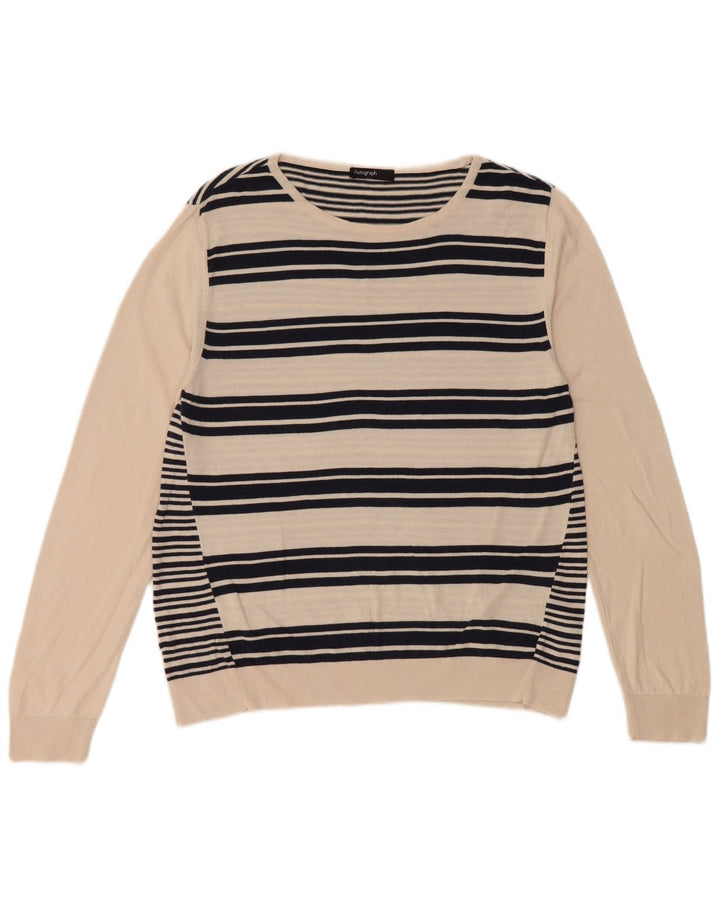 Maglione maglione con scollo a barca da donna Marks & Spencer UK 14 medio nero