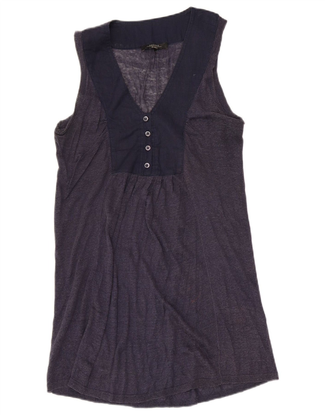 Canotta da weekend da donna Max Mara UK 8 Small Blu Navy