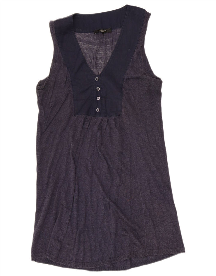 Canotta da weekend da donna Max Mara UK 8 Small Blu Navy