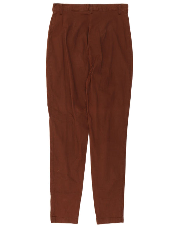 Benetton Womens High Waist Skinny Casual Trousers Medium W24 L28 Brown