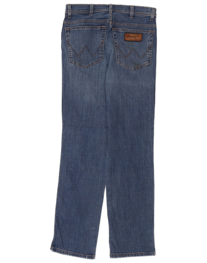 Jeans dritti elasticizzati Texas Wrangler da uomo W30 L32 cotone blu