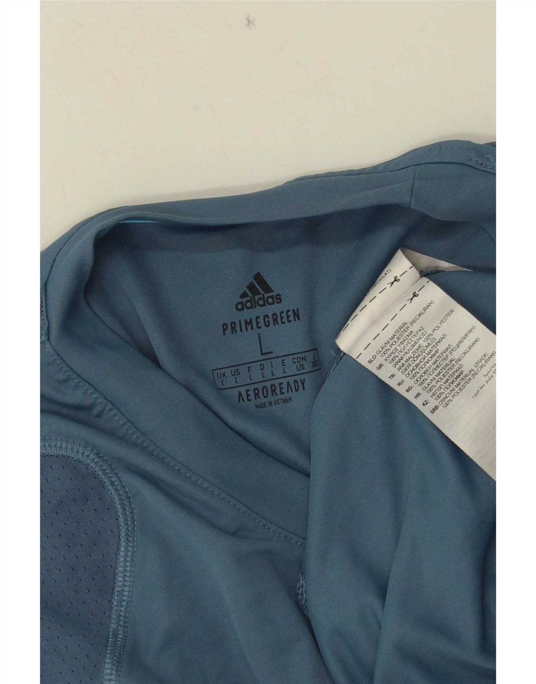Maglietta Adidas Aeroready da uomo, grande, in poliestere blu