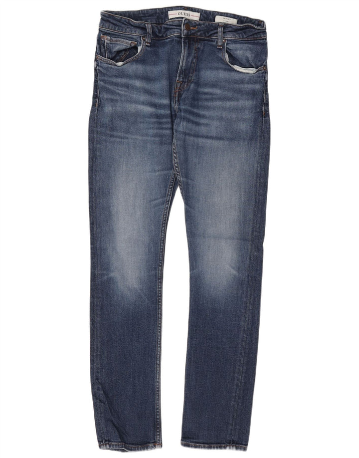 Jeans GUESS Donna Miami Skinny W34 L31 Cotone Blu