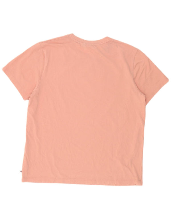 Maglietta grafica da donna Fila Top UK 20 2XL cotone rosa