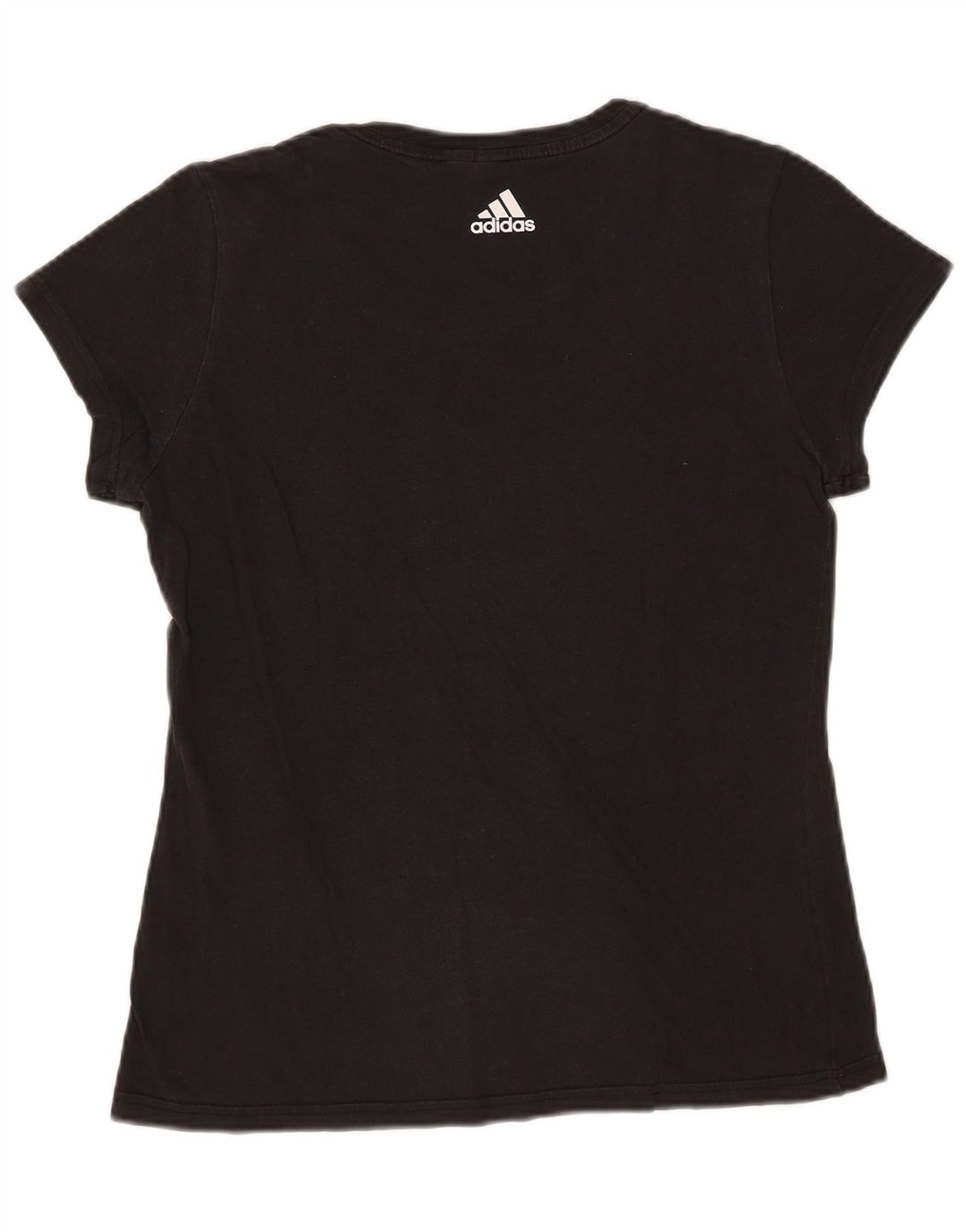 T-shirt grafica da donna Adidas Top UK 12 media nera