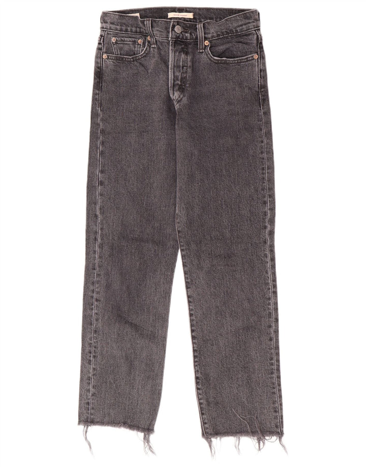 Jeans dritti Wedgie da donna Levi's W26 L26 cotone grigio