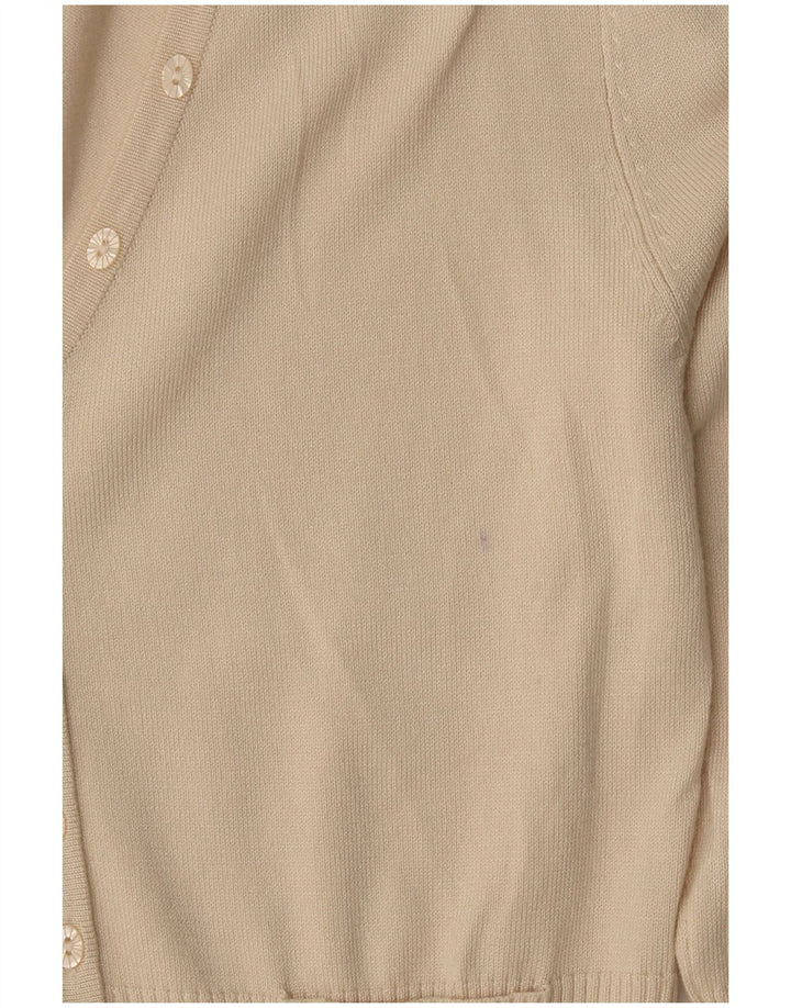 Maglione cardigan da donna John Lewis UK 10 piccolo in viscosa beige