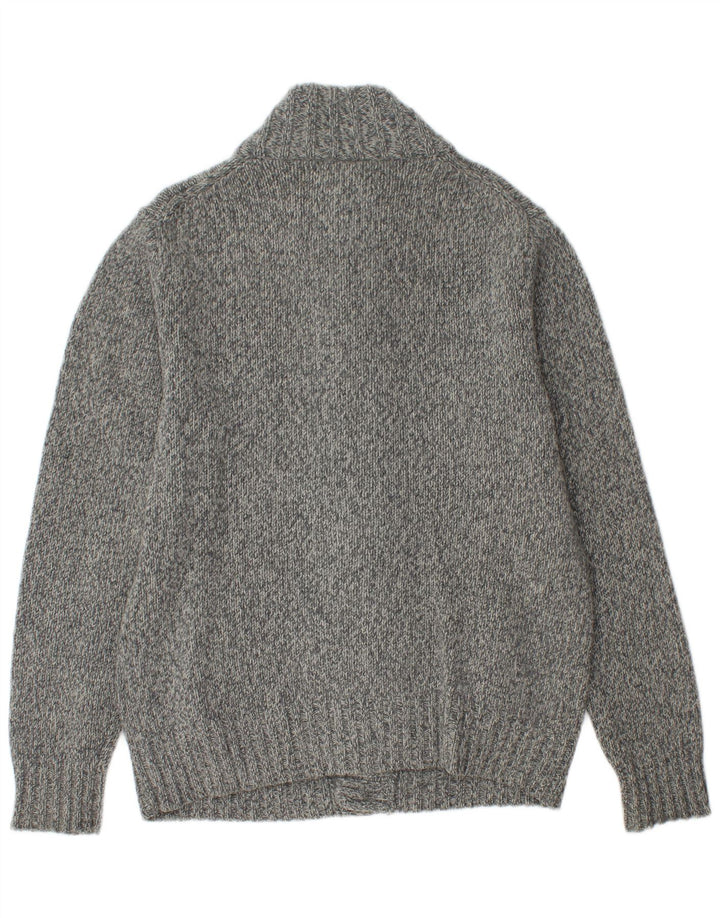 Maglione cardigan da uomo McNeal XL Lana d'agnello screziata grigia