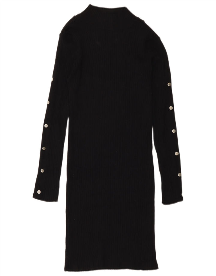 Abito maglione Zara da donna UK 12 viscosa nera media