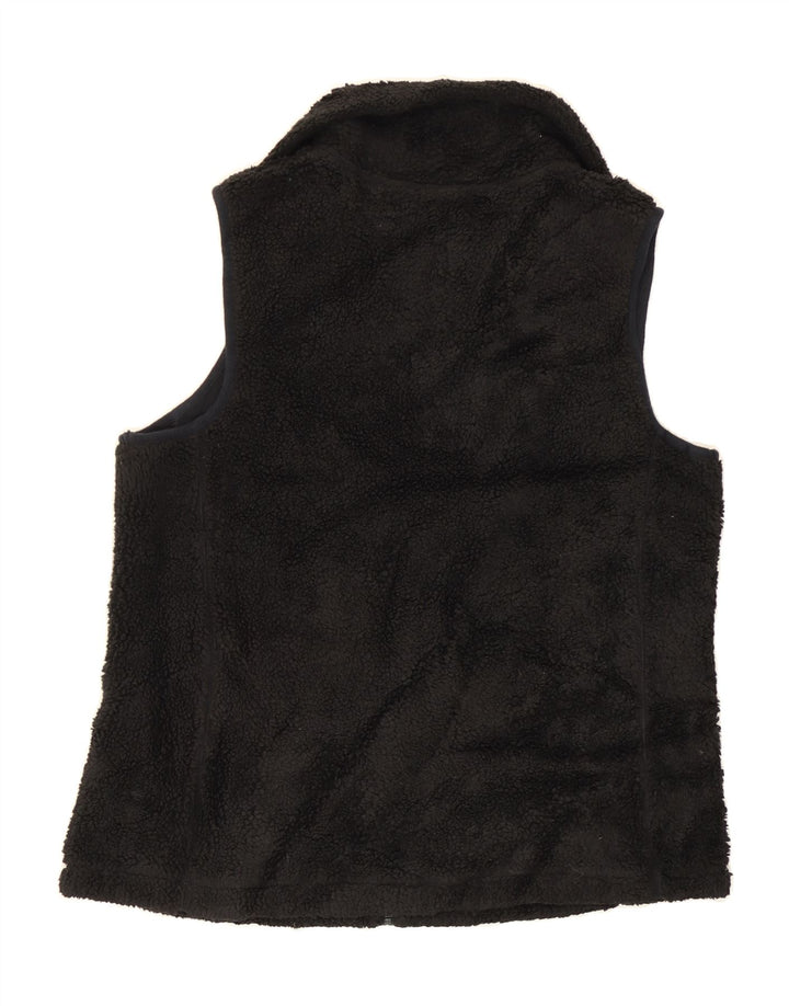 CHAPS Womens Fleece Gilet UK 18 XL Black Polyester Vintage Chaps and Second-Hand Chaps from Messina Hembry 