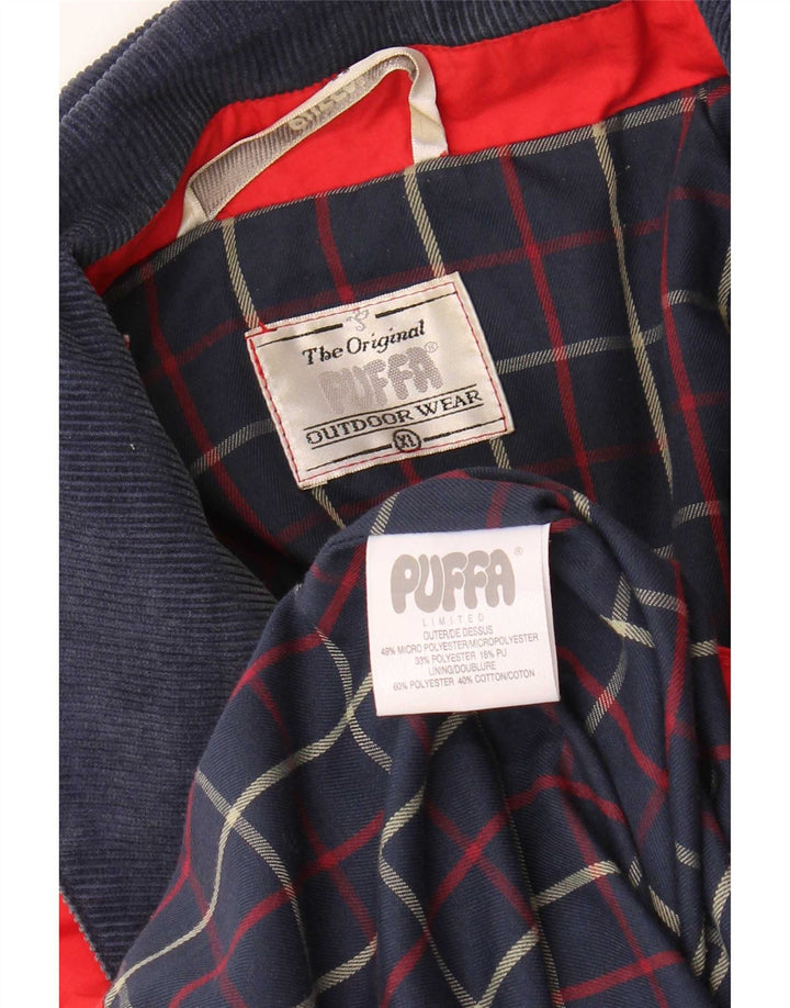 Cappotto mantella oversize da donna Puffa UK 18 XL Poliestere color block rosso