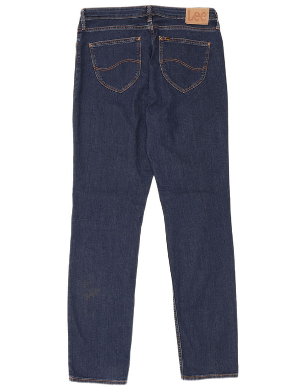 Jeans dritti Marion da donna Lee W32 L33 cotone blu navy