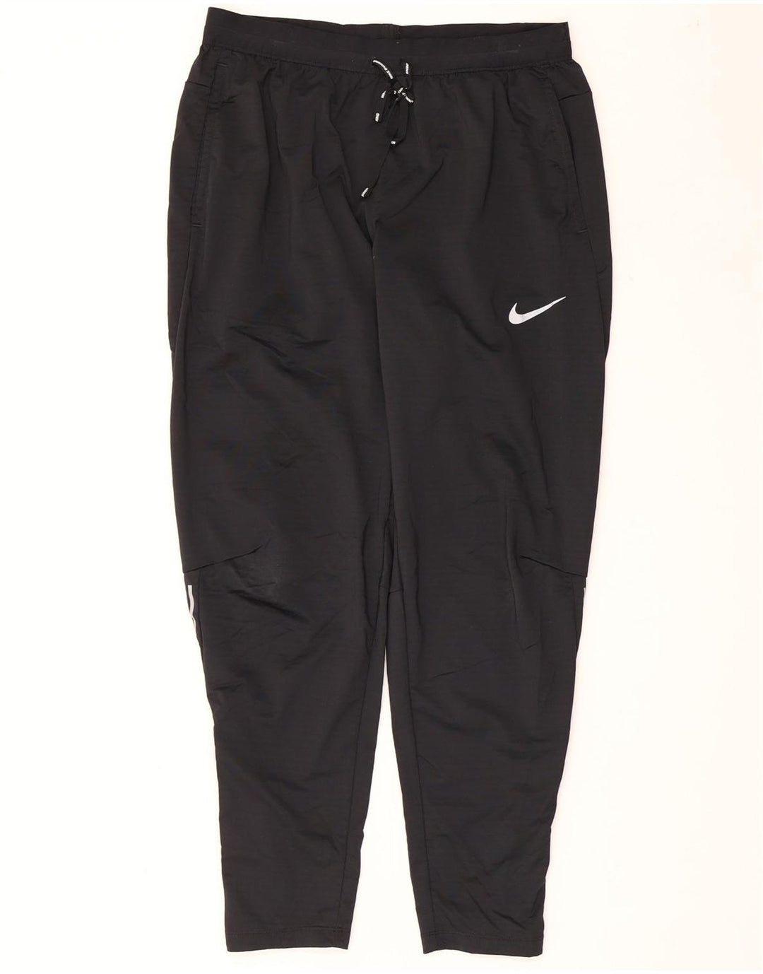 Pantaloni da tuta da uomo NIKE Dri Fit grandi in poliestere nero