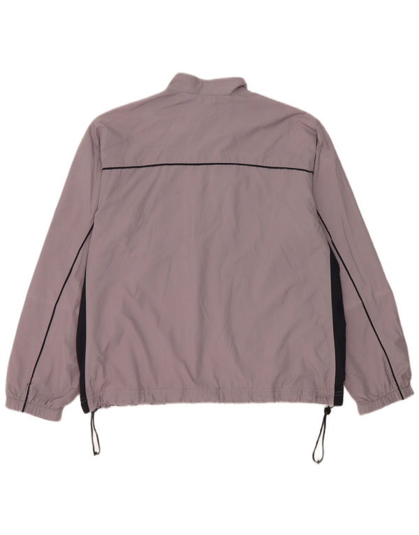 Giacca da tuta da donna Adidas UK 14 Large Viola Colourblock Poliestere