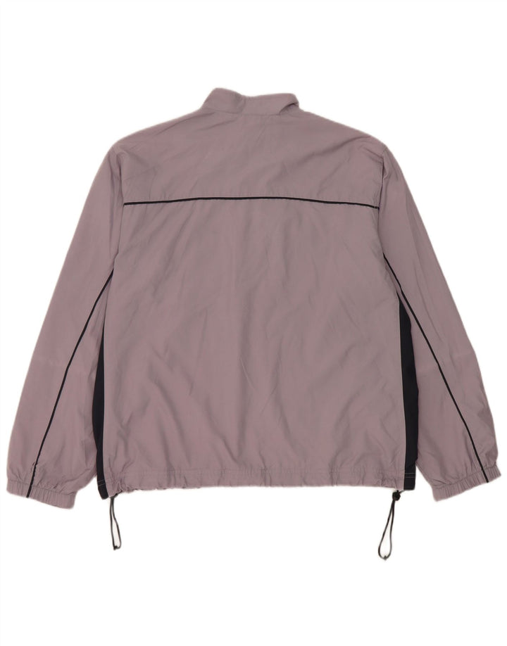 Giacca da tuta da donna Adidas UK 14 Large Viola Colourblock Poliestere