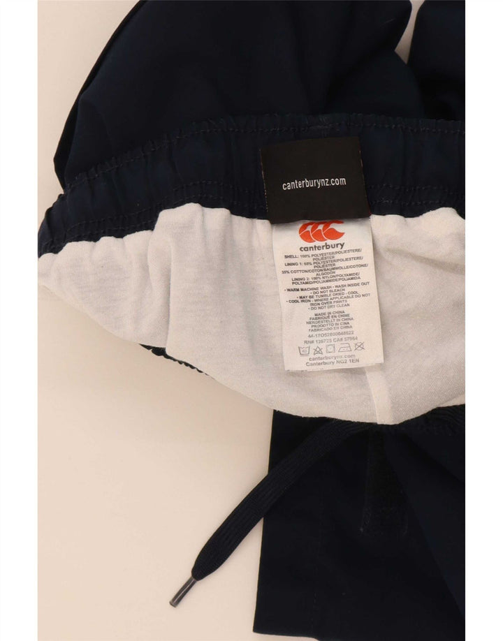 Pantaloni giacca a vento da bambino Canterbury 11-12 anni in poliestere blu navy