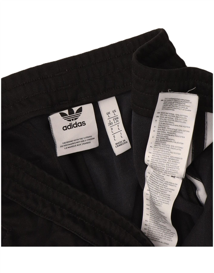 Pantaloni da tuta da uomo Adidas Large in cotone nero