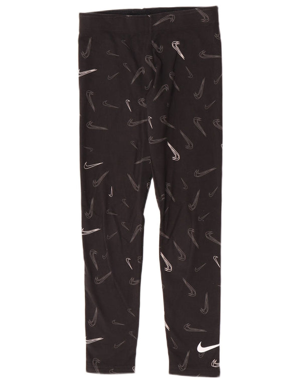 Leggings grafici Nike per ragazze 13-14 anni XL cotone nero
