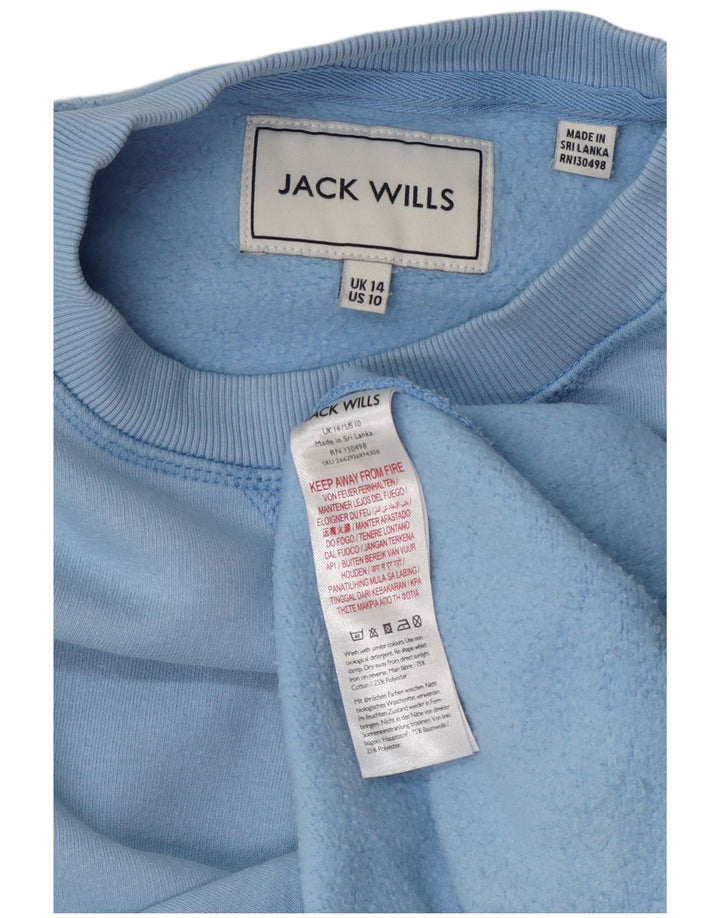 Felpa da donna Jack Wills UK 14 grande cotone blu