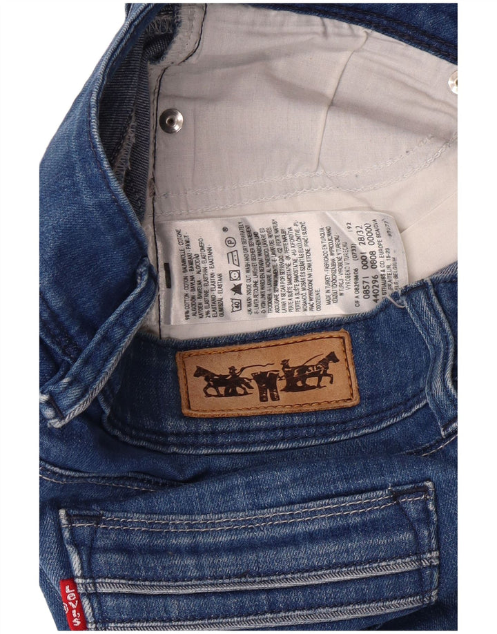 Jeans slim da donna LEVI'S W28 L32 cotone blu