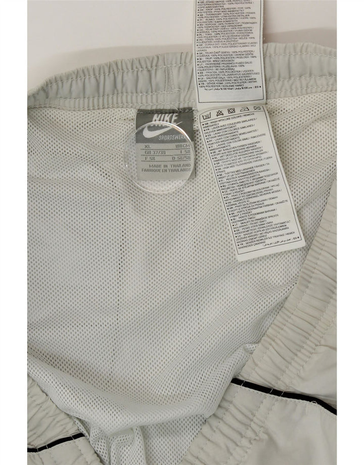 Pantaloncini sportivi Nike da uomo XL in poliestere bianco sporco