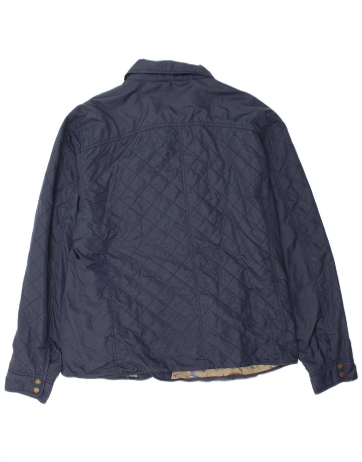 JOULES Giacca trapuntata da uomo UK 40 Large Blu Navy in poliammide