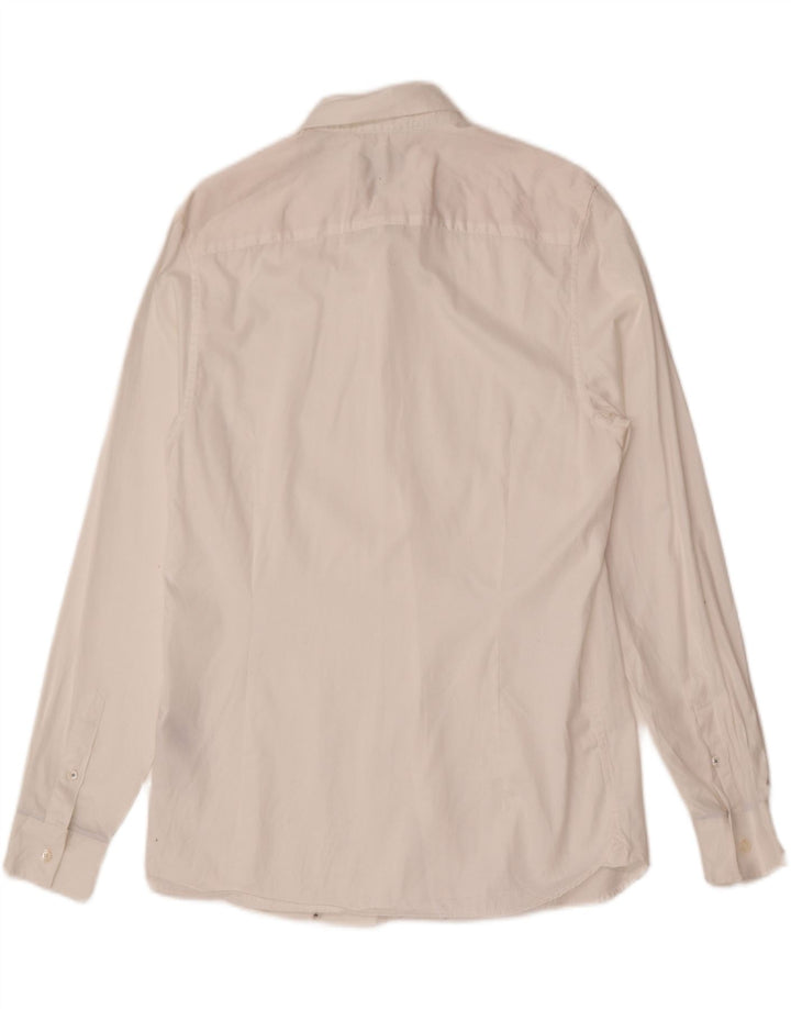 Ted Baker Camicia da uomo slim fit taglia 4 grande in cotone bianco